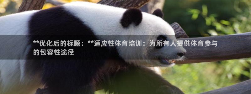 极悦娱乐现在叫什么：**优化后的标题：**适应性体育