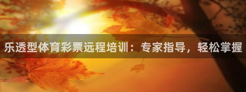 极悦平台官方网站首页入口：乐透型体育彩票远程培训：专