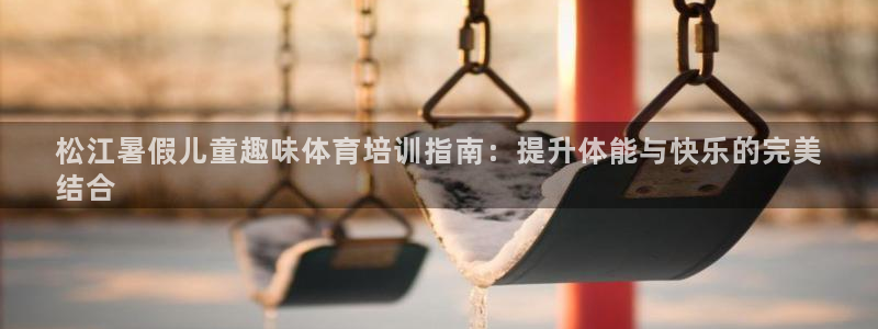 极悦官方网站app下载软件：松江暑假儿童趣味体育培训